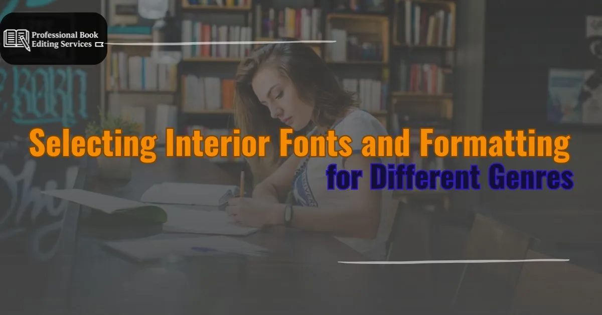 interior book font selection